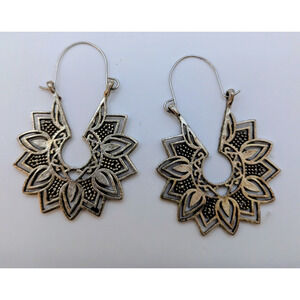 Boho Gold & Silver Filigree Hoop Earrings Bundle | 3 Pairs